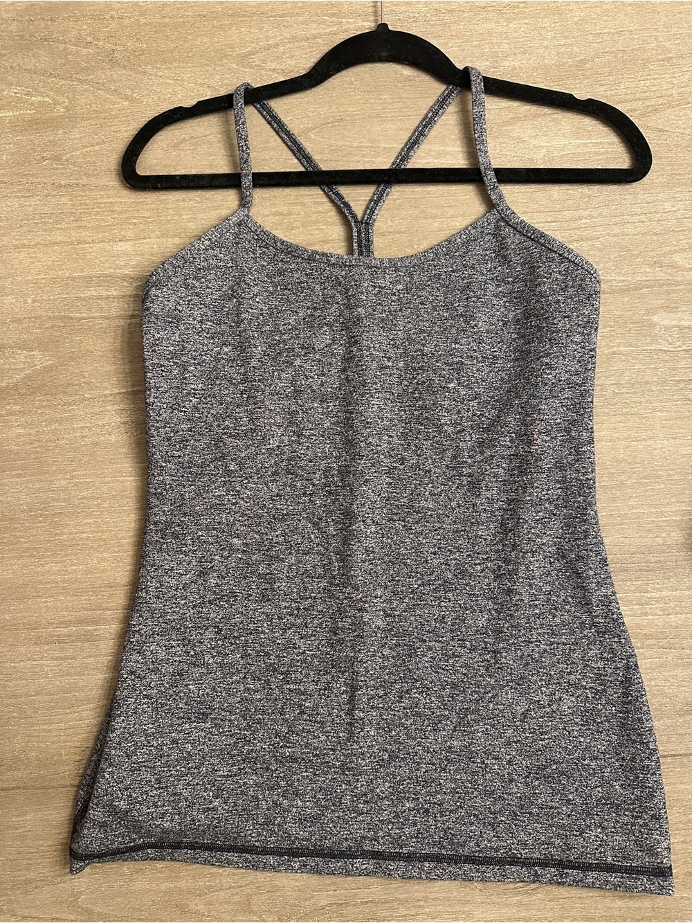 lululemon athletica Gray Marled Strappy Tank